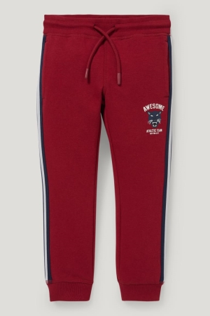Pantalons C&A Joggers Garcon Rouge Foncé | EH9465830
