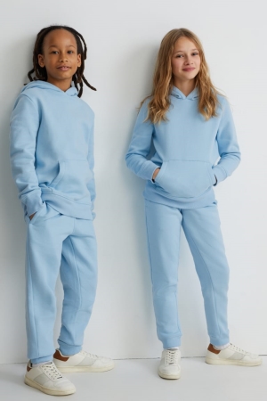 Pantalons C&A Joggers Genderneutral Fille Bleu Clair | FL5014396