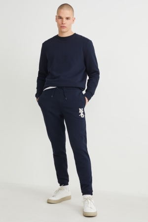 Pantalons C&A Joggers Homme Bleu Foncé | HU6782015