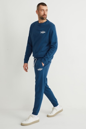 Pantalons C&A Joggers Homme Bleu | LY4130267