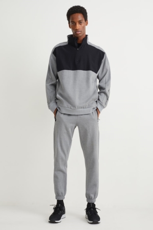 Pantalons C&A Joggers Homme Grise Clair | QK8937024