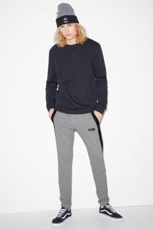 Pantalons C&A Joggers Homme Grise | OJ1036457