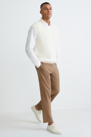 Pantalons C&A Joggers Homme Marron Clair | OC8129573