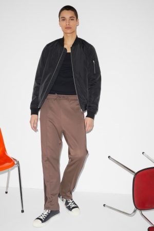 Pantalons C&A Joggers Homme Marron | ZB7596041