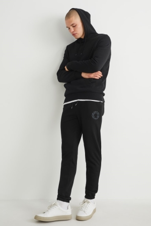 Pantalons C&A Joggers Homme Noir | XQ4852619