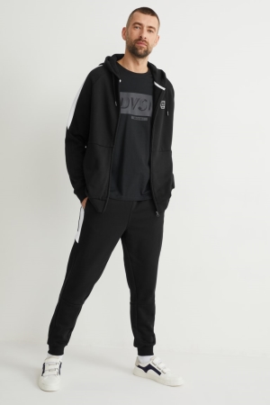 Pantalons C&A Joggers Homme Noir | YD6450391