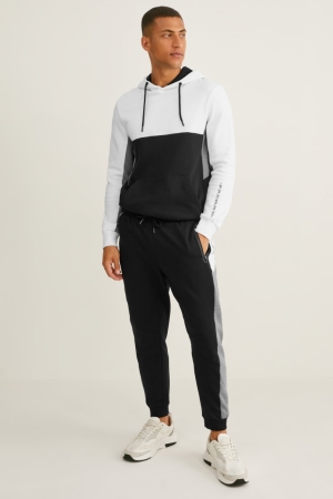Pantalons C&A Joggers Homme Noir | YW2380479