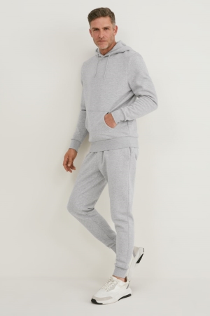 Pantalons C&A Joggers Organic Coton Homme Grise Clair | EY1578309