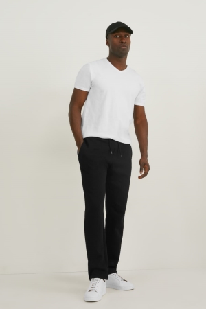 Pantalons C&A Joggers Organic Coton Homme Noir | YN9157804