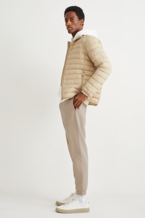 Pantalons C&A Joggers With Organic Coton Homme Beige | DQ9146237