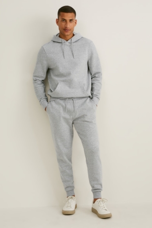 Pantalons C&A Joggers With Organic Coton Homme Grise Clair | KB5408129