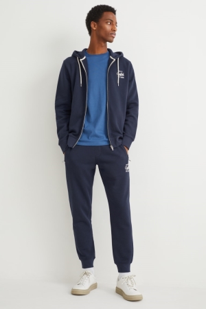 Pantalons C&A Joggers With Recycled Polyester Homme Bleu Foncé | HG7514806