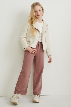 Pantalons C&A Larges Leg Fille Marron | XK2783610
