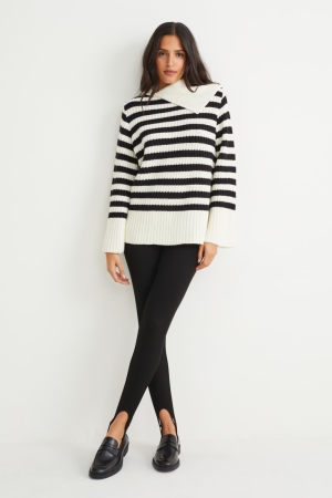 Pantalons C&A Leggings Femme Noir | SB4523807