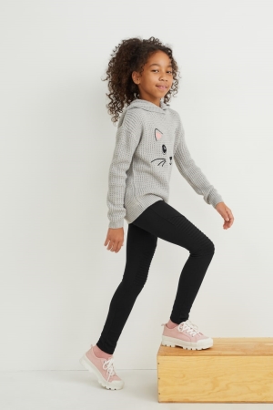 Pantalons C&A Leggings Fille Noir | WY4658279