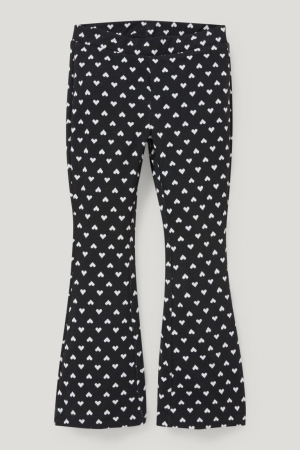 Pantalons C&A Leggings Recycled Patterned Fille Noir Blanche | FS8712593