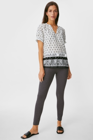 Pantalons C&A Multipack Of 2 Basic Leggings Organic Coton Femme Grise | ZN6879150