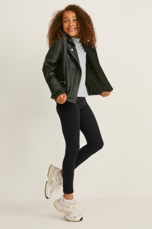 Pantalons C&A Multipack Of 5 Leggings Fille Noir | PX6341209