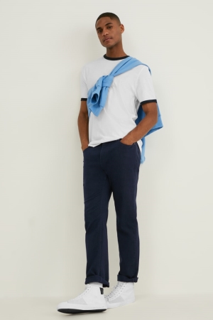 Pantalons C&A Regular Fit Homme Bleu Foncé | VI0817236