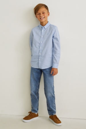 Pantalons C&A Relaxed Garcon Bleu Bleu Clair | RV1948273