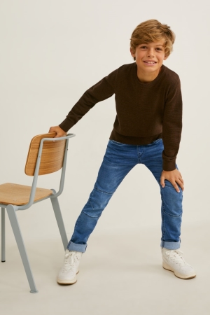 Pantalons C&A Slim Garcon Bleu | HW0734816