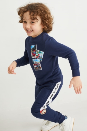 Pantalons C&A Super Mario Joggers Garcon Bleu Foncé | BF4086195