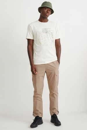 Pantalons C&A Technical 4 Way Stretch Homme Grise Marron | LE8576413