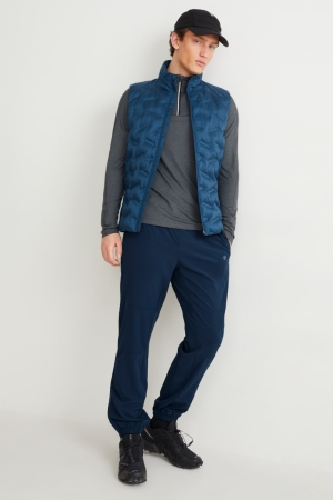 Pantalons C&A Technical 4 Way Stretch Homme Bleu Foncé | QE0524398