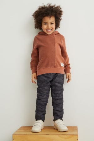 Pantalons C&A Thermal Patterned Garcon Grise Foncé | LX7604538