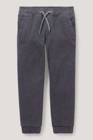 Pantalons C&A Thermal Slim Fit Garcon Grise Foncé | HV3942501