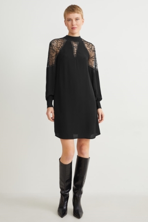Peignoir C&A A-line Femme Noir | GV8203591