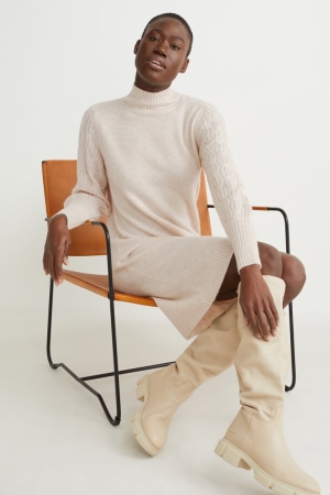 Peignoir C&A Cashmere Femme Beige | GK3295176