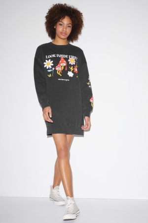Peignoir C&A Clockhouse Femme Noir | BJ7081562
