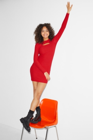 Peignoir C&A Clockhouse Femme Rouge | XY0538694