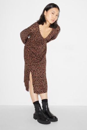 Peignoir C&A Clockhouse Patterned Femme Marron | VZ5748906