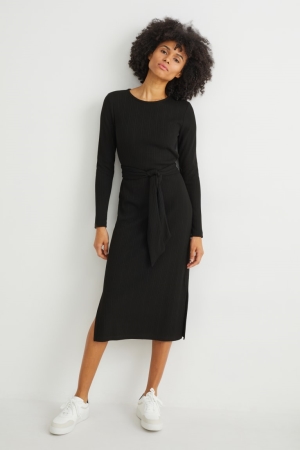 Peignoir C&A Column Femme Noir | FG1028465