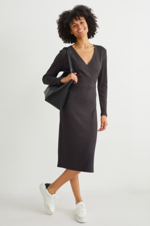 Peignoir C&A Femme Grise Foncé | MF0298534