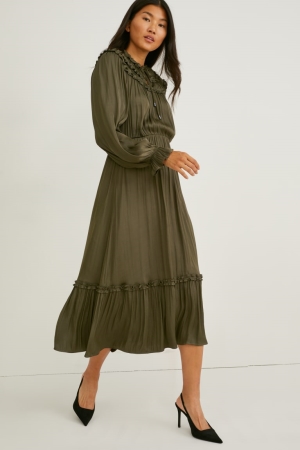 Peignoir C&A Fit & Flare Recycled Femme Vert Foncé | VD9783152