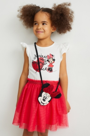 Peignoir C&A Minnie Mouse Set And Bag 2 Piece Fille Rose | PL3498215