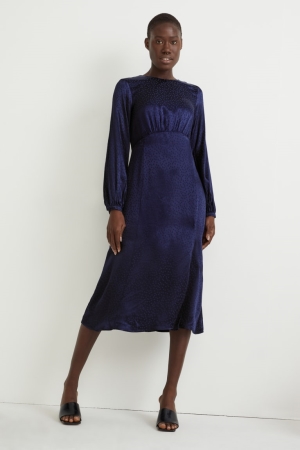 Peignoir C&A Polka Dot Femme Bleu Foncé | KY8597412