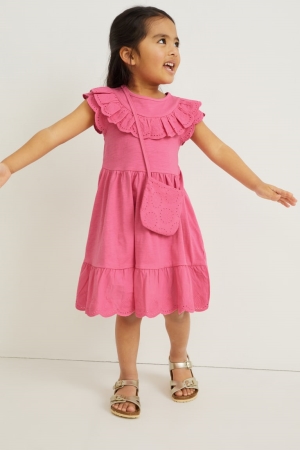 Peignoir C&A Set And Bag 2 Piece Fille Rose | EZ1978426