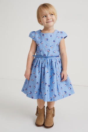 Peignoir C&A With Belt Floral Fille Bleu Clair | TW7462138