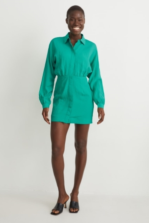 Peignoir C&A With Lenzing™ Ecovero™ Femme Vert | WQ8096173