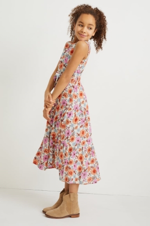 Peignoir C&A With Lenzing™ Ecovero™ Floral Fille Rose | RV0956327