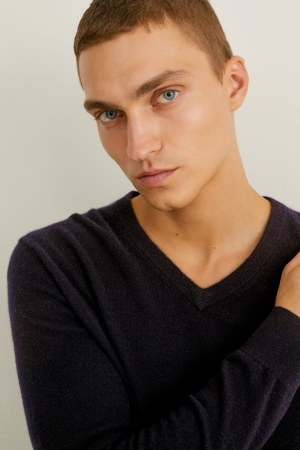 Pulls C&A Cashmere Homme Noir | TO0873624
