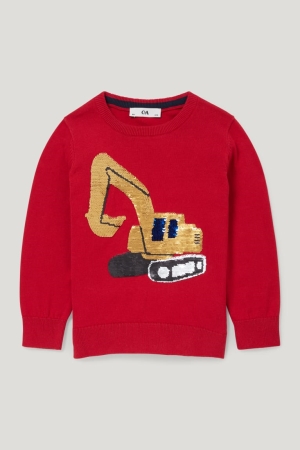 Pulls C&A Digger Shiny Fille Rouge | QO6925103