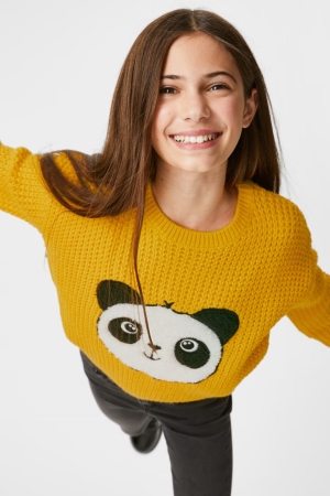 Pulls C&A Fille Jaune | UQ1084627