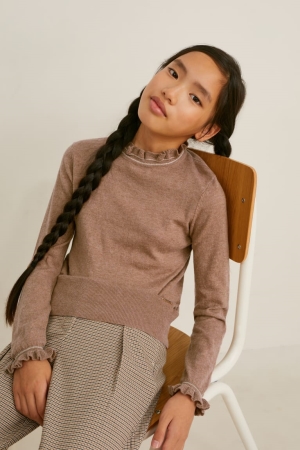 Pulls C&A Fille Marron Clair | NJ9216375