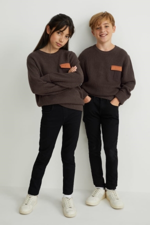Pulls C&A Genderneutral Recycled Fille Marron Foncé | SL7308259