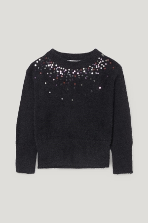 Pulls C&A Shiny Fille Noir | AJ4576093